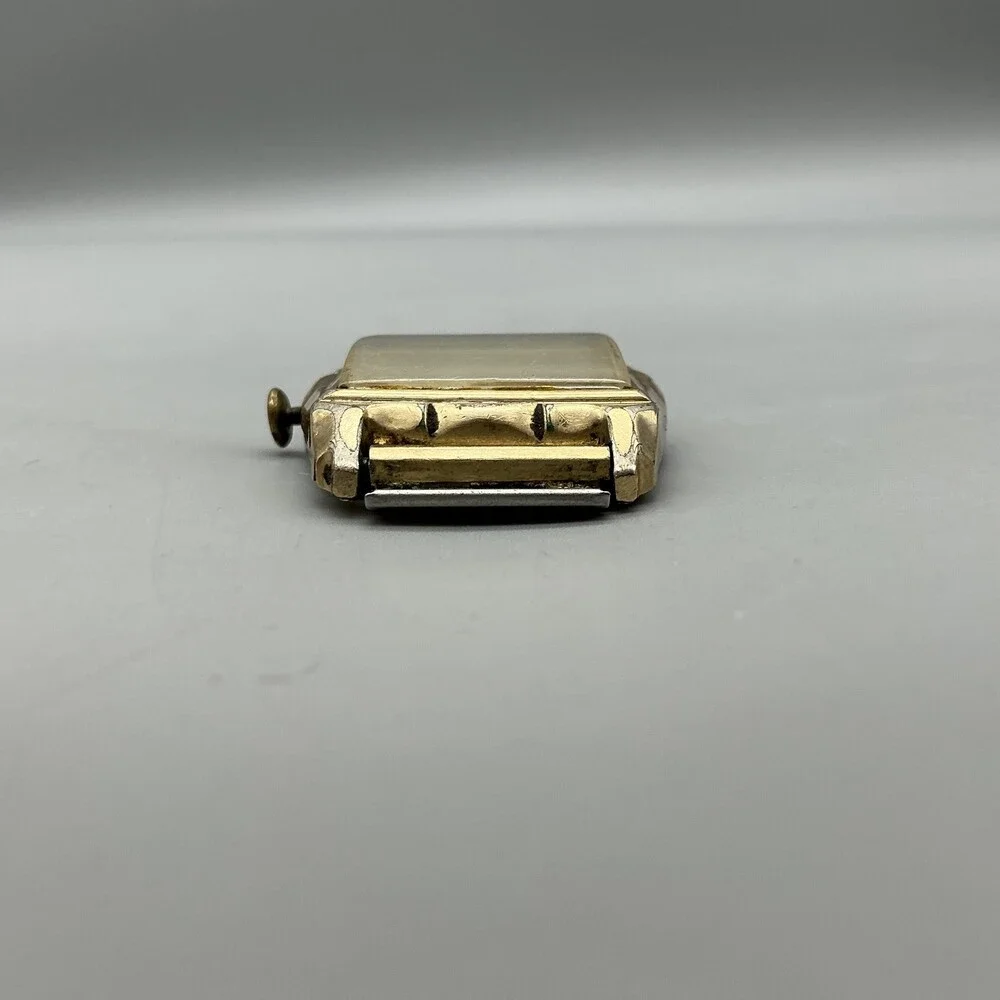 Vintage Benrus Mens Watch 27mm Champagne Dial 10K RGP Swiss Manual For Parts